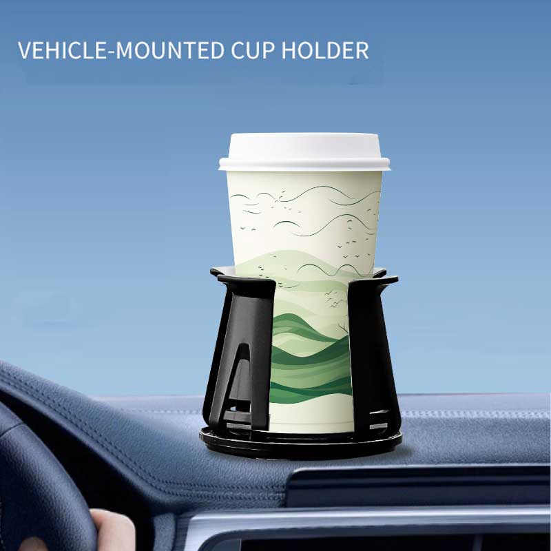 Car Cup Holder Expander - Universal Car Cup Holder Expander Adjustable