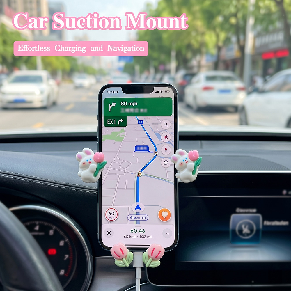 Car Cup Holder Expander - Suction Cup Car Phone Holder Cartoon