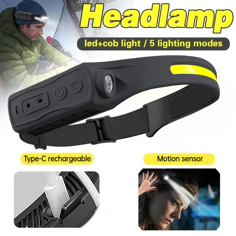 Powerful COB LED Sensor Headla - огляд і ціна Led Headlight Bulbs