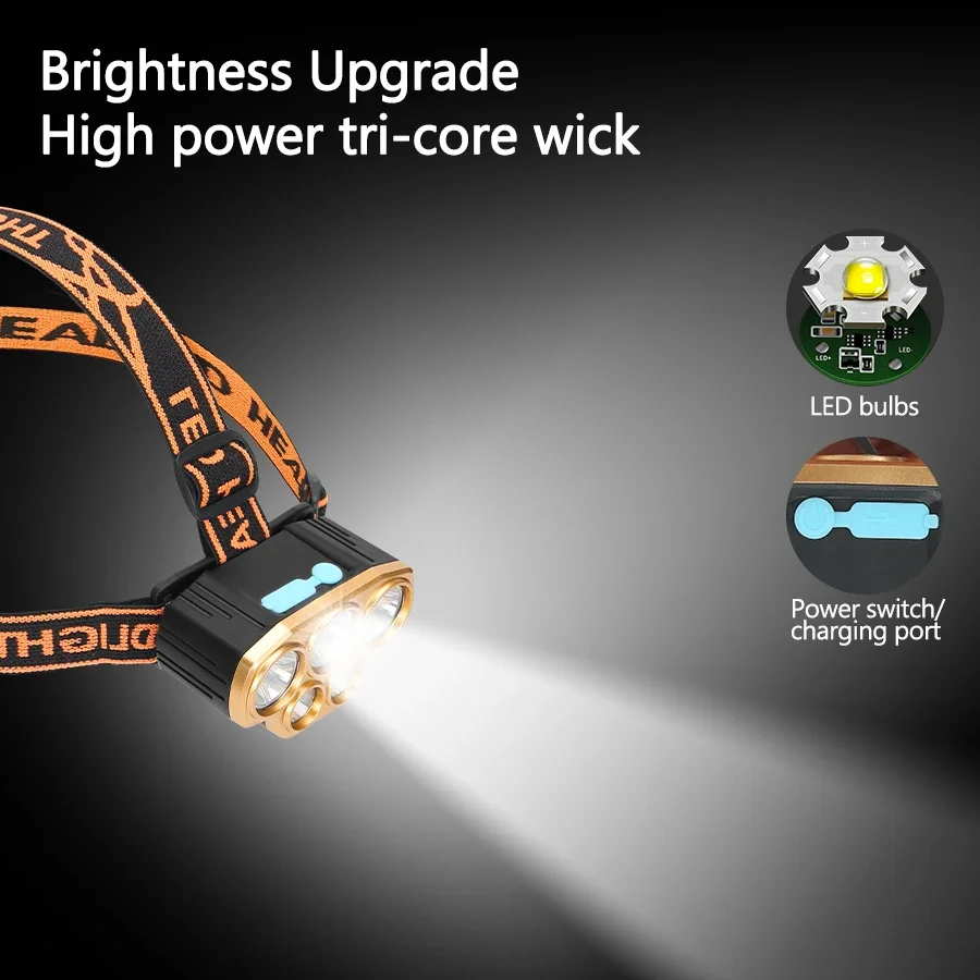 Rechargeable 5 LED Headlight U - огляд і ціна Led Headlight Bulbs