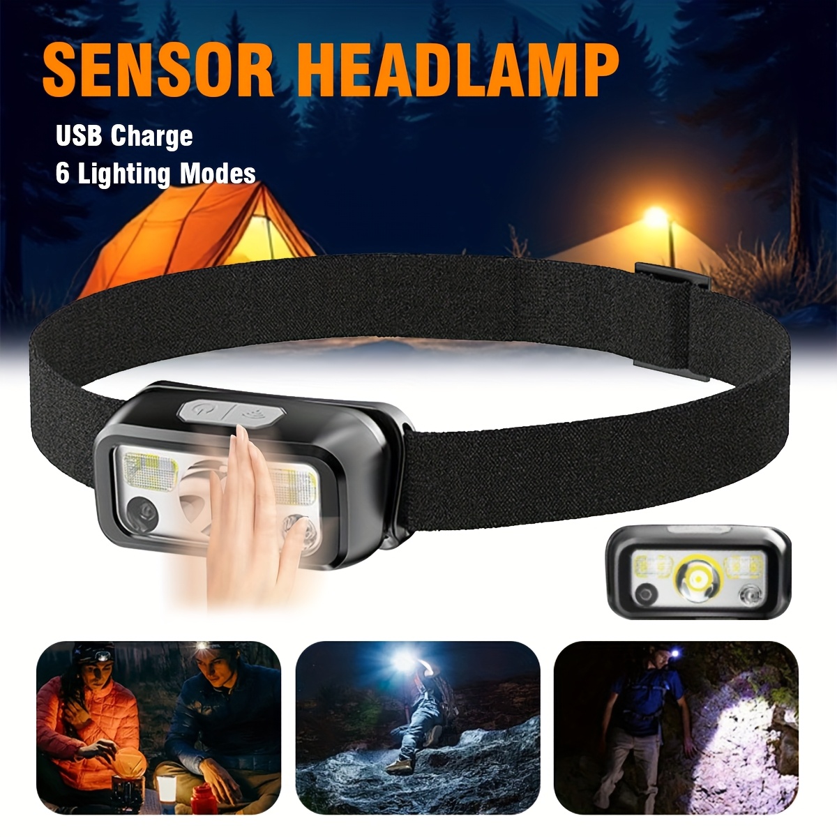 Powerful COB LED Sensor Headla - огляд і ціна Led Headlight Bulbs