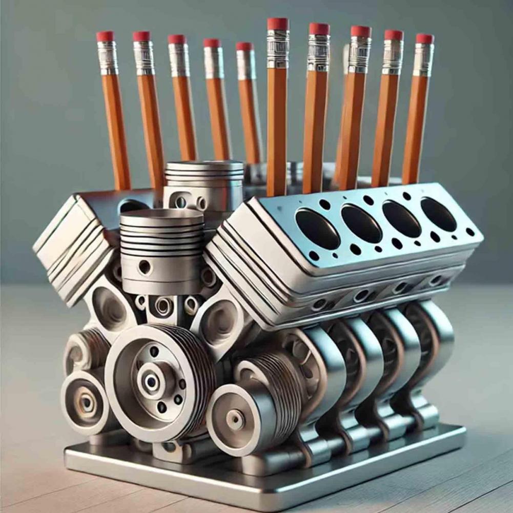 Pen Holder Resin V8 Car Engine - огляд і ціна Car Accessories Oman