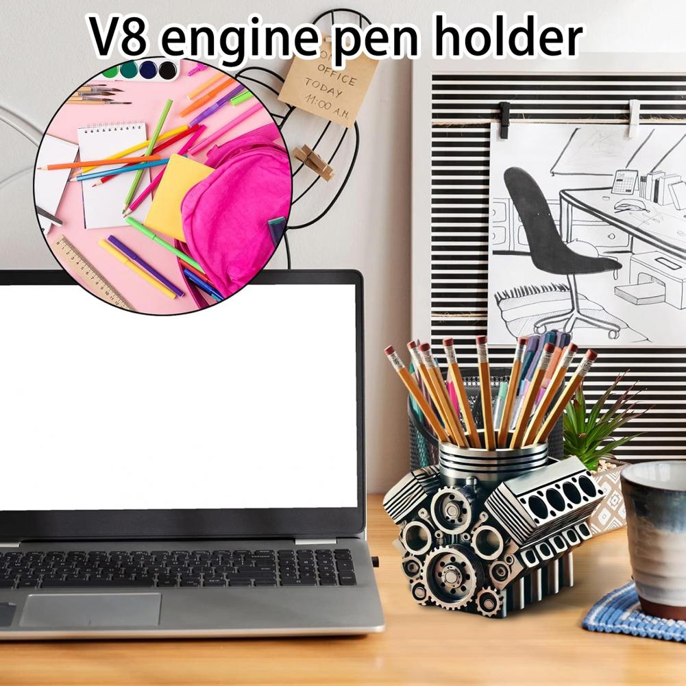 Pen Holder Resin V8 Car Engine - огляд і ціна Car Accessories Oman