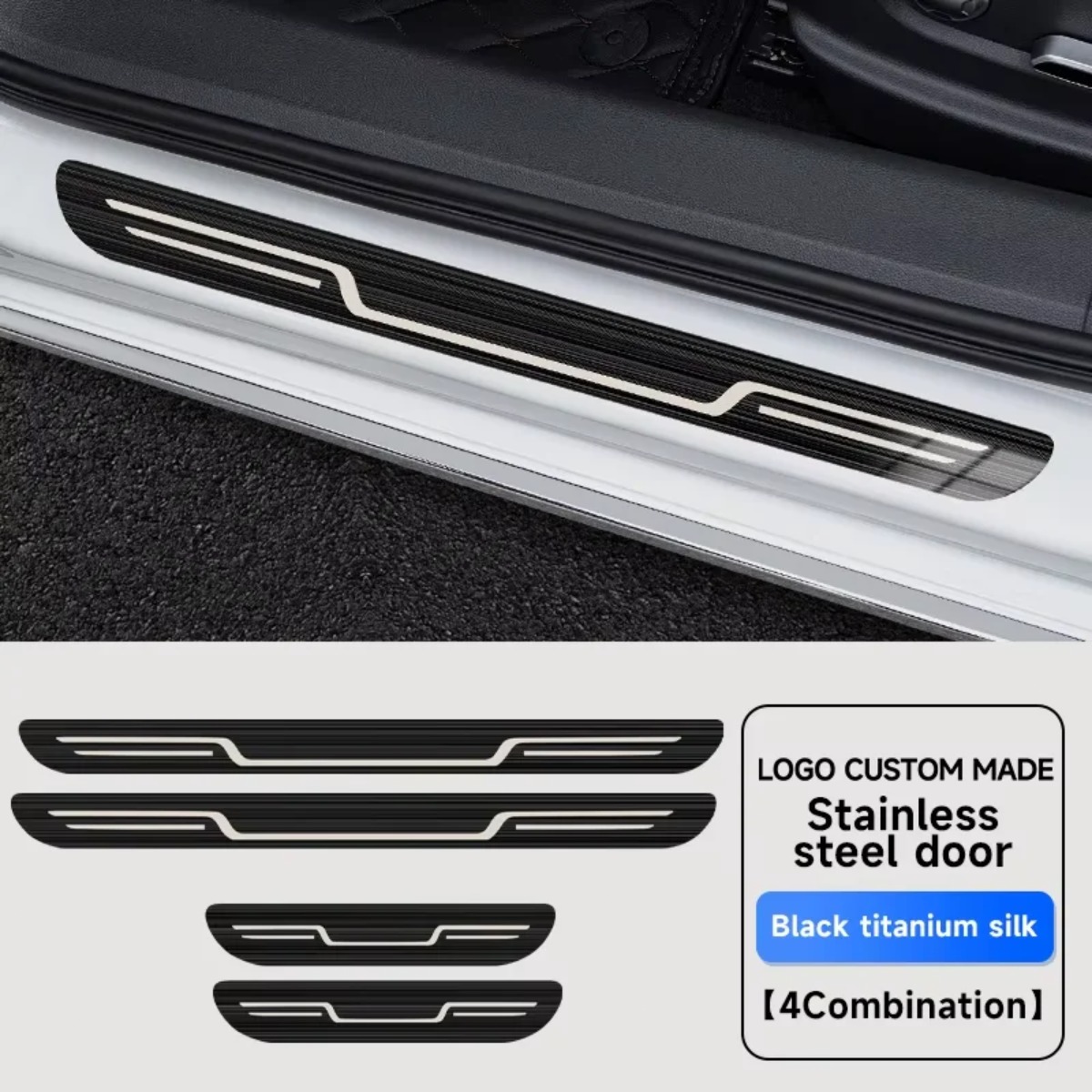 Car Door Sill Strip Stainless  - огляд і ціна Car Accessories Tape