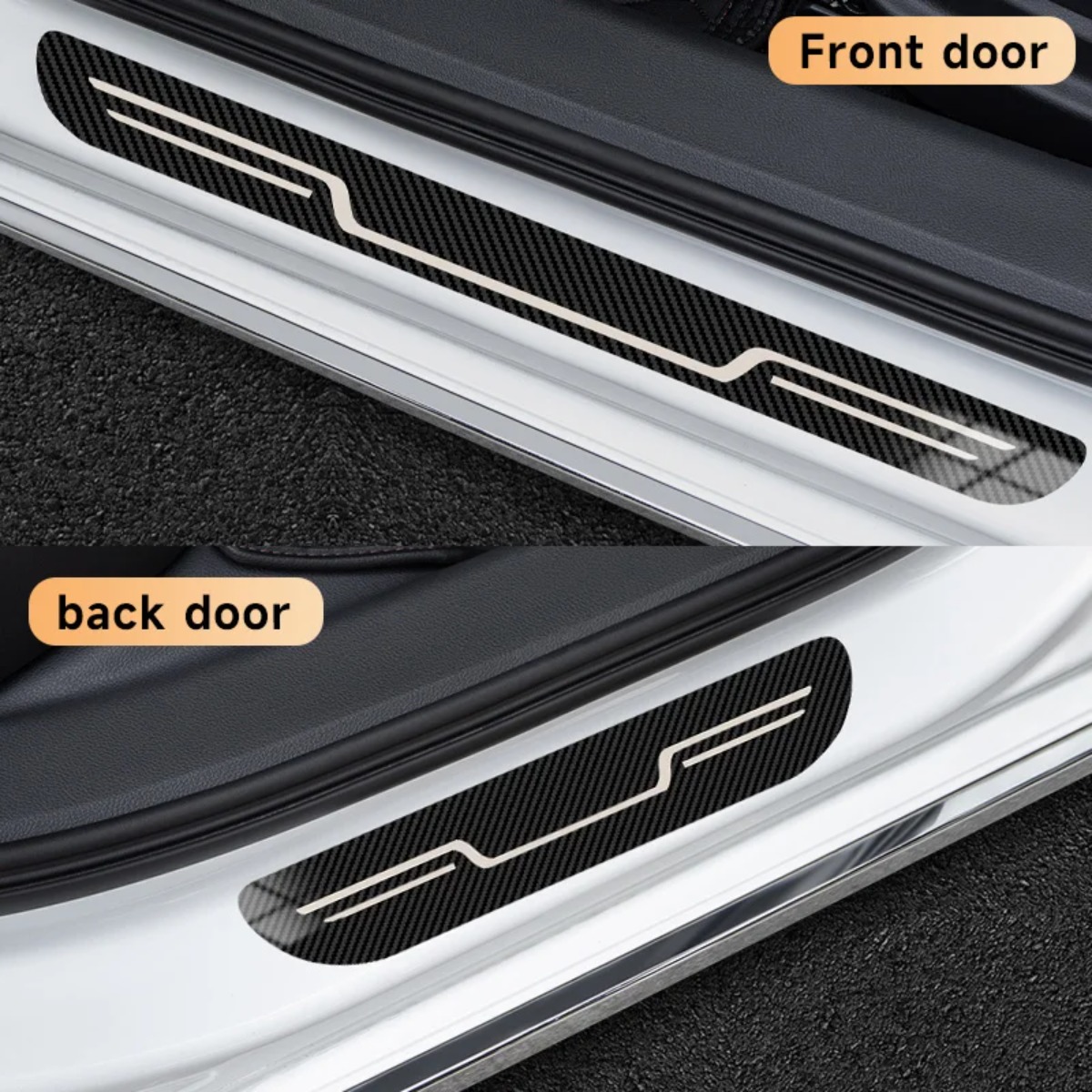 Car Door Sill Strip Stainless  - огляд і ціна Car Accessories Tape