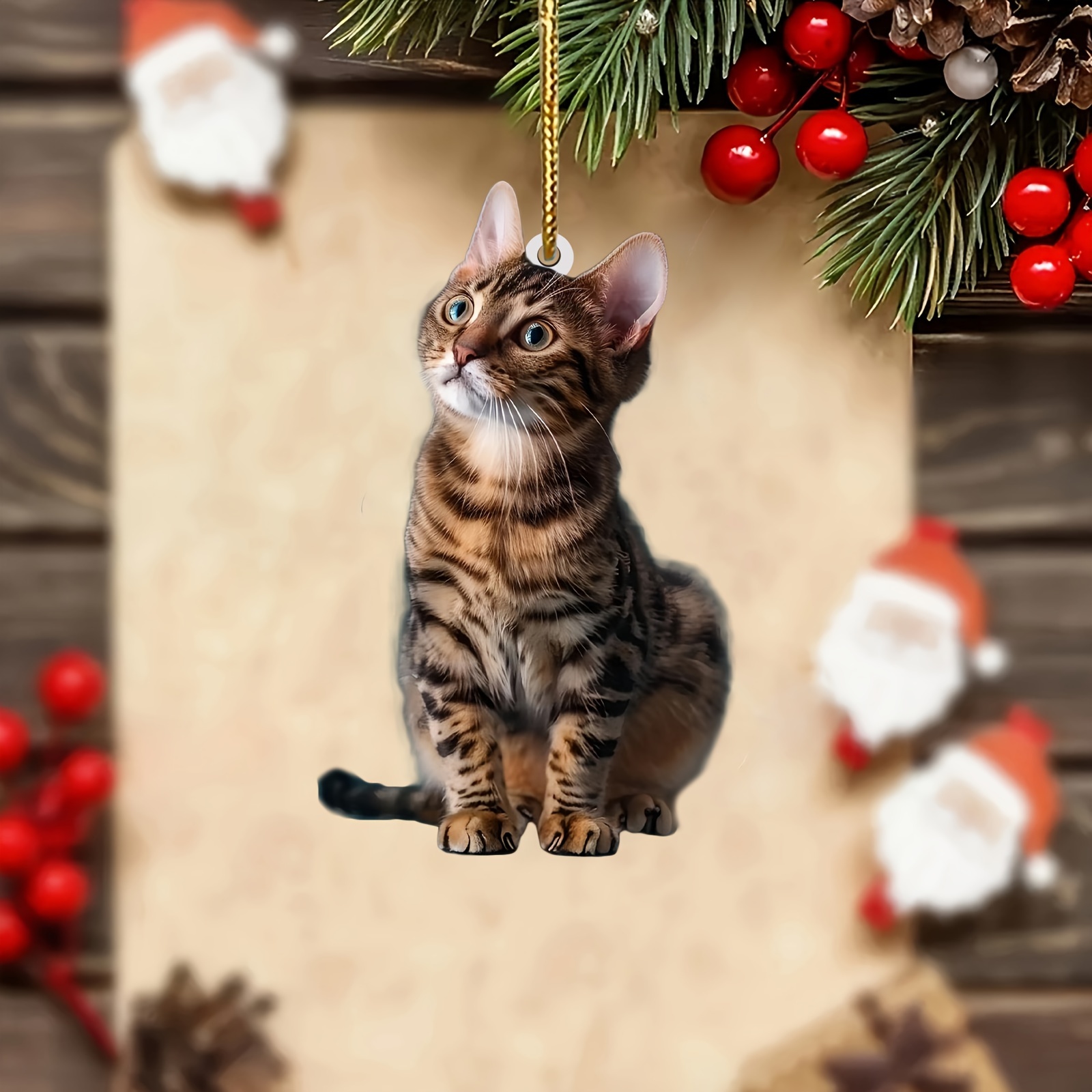 3pcs 2D Flat Cat Acrylic Penda - огляд і ціна Car Accessories Oman