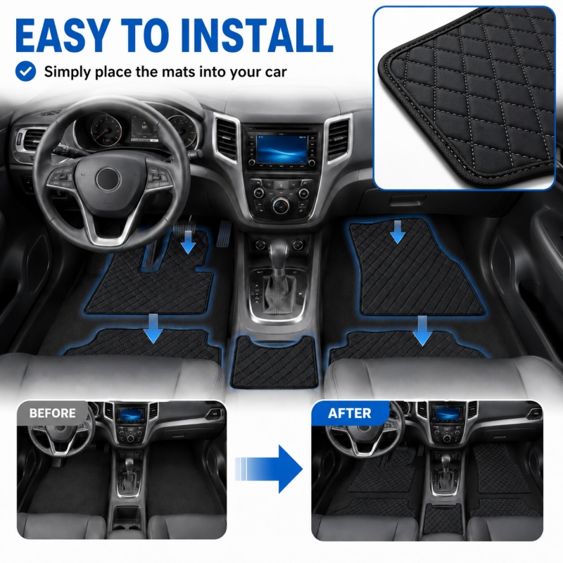 Customized Car Floor Mats for  - огляд і ціна Car Accessories Mercedes